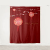 Dubbelgeluk Lantaarns Bindfoto achtergrond Wandkleed (Voorkant)