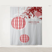 Dubbelgeluk Lantaarns Bindfoto achtergrond Wandkleed (Voorkant)