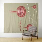 Dubbelgeluk Lantaarns Bindfoto achtergrond Wandkleed (In Situ (horizontaal))