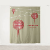 Dubbelgeluk Lantaarns Bindfoto achtergrond Wandkleed (Voorkant)