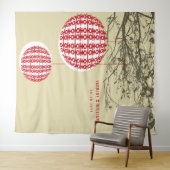 Dubbelgeluk Lantaarns Bindfoto achtergrond Wandkleed (In Situ (horizontaal))