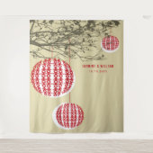 Dubbelgeluk Lantaarns Bindfoto achtergrond Wandkleed (Voorkant)