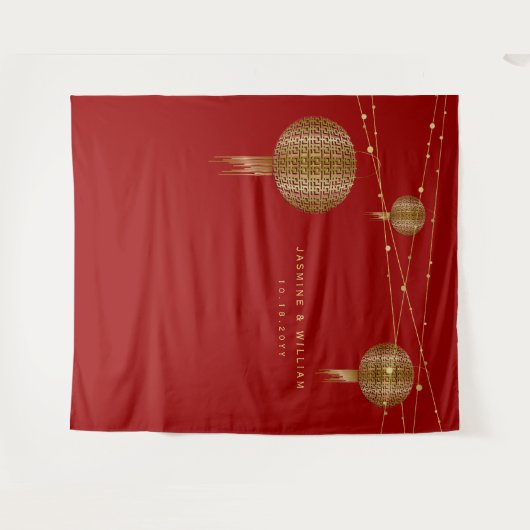 Dubbelgeluk Lantaarns Bindfoto achtergrond Wandkleed (Voorkant (horizontaal))