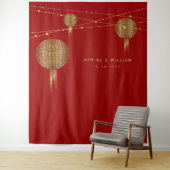 Dubbelgeluk Lantaarns Bindfoto achtergrond Wandkleed (In situ)