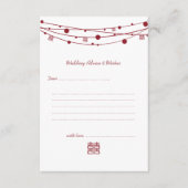 Dubbelgeluk Lantaarns-verbindingskaarten Advieskaart (Voorkant)