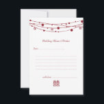 Dubbelgeluk Lantaarns-verbindingskaarten Advieskaart<br><div class="desc">Eenvoudig,  elegant en modern Dubbelgeluk Lantaarns Chinees huwelijksadvies en wenskaarten.</div>