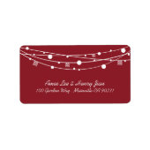 Dubbelgeluk Lantaarns Weddenschap Adresetiketten Etiket (Voorkant)