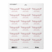 Dubbelgeluk Lantaarns Weddenschap Adresetiketten Etiket (Full Sheet)