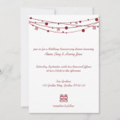 Dubbelgeluk Lantaarns Weddenschap Jubileum Kaart (Voorkant)