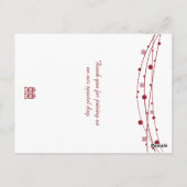 Dubbelgeluk Lantaarns Wedstrijkkaarten Briefkaart (Achterkant)