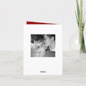 Dubbelgeluk Rode Chinese bruiloft Foto Collage Bedankkaart (Achterkant)