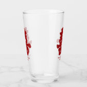 Dubbelgeluk rode gele Chinees huwelijk Glas (Rechts)