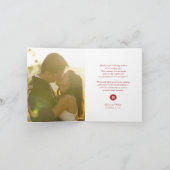 Dubbelgeluk Rode lampions Chinees huwelijk Bedankkaart (Binnen)