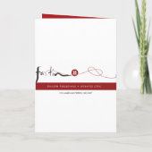 Dubbelgeluk Rode lampions Gold Chinese bruiloft (Achterkant)