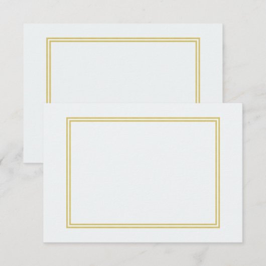 Dubbelgouden metalen rand op bubbelwit (Voorkant / Achterkant)