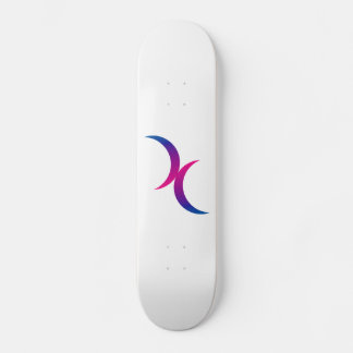 Dubbelhalve maan bisexual Pride Symbool Persoonlijk Skateboard