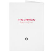 Dubbelharige Valentijnsdag in het wit I (Achterkant)