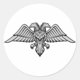 Dubbelkoparend Ronde Sticker