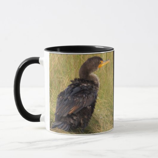 Dubbelkuif-aalscholver Vogel Mok (Links)