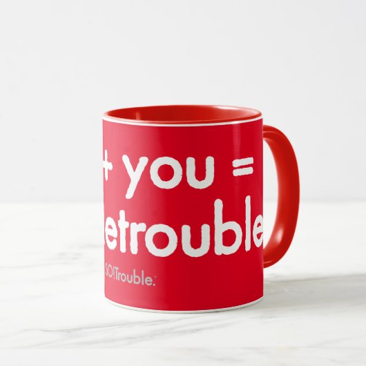 dubbeloplosbaar! mok (Voorkant rechts)