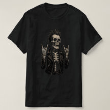 dubbelrotsskelet | Metal Horns Up T-shirt"