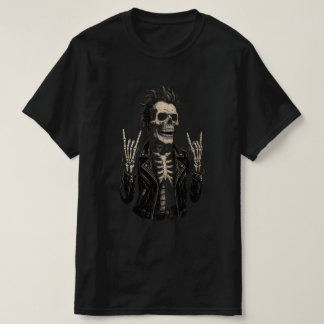 dubbelrotsskelet | Metal Horns Up T-shirt" T-shirt