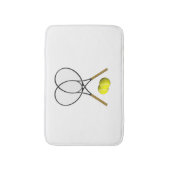 Dubbels Tennis Sport Thema Badmat (Voorkant Verticaal)