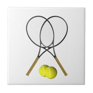 Dubbels Tennis Sport Thema Tegeltje