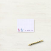 dubbeltje en meisjespoka-punten - Post-It-notes pa Post-it® Notes (Op bureau)