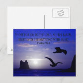 dubbelvogel schreeuwt naar het briefkaart van de H (Voorkant / Achterkant)