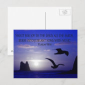 dubbelvogel schreeuwt naar het briefkaart van de H (Voorkant / Achterkant)