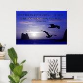 dubbelvogel schreeuwt naar het poster van de Heer (Thuiskantoor)