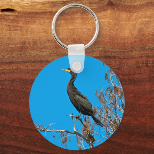 Dubbelvoudig aangemaakte aalscholverSleutelhanger Sleutelhanger (Voorkant)