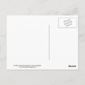 Dubbelvoudig gespleten aalscholver op het meer van briefkaart (Achterkant)