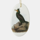 Dubbelvoudig gespleten aalscholver van Audubon Keramisch Ornament (Rechts)