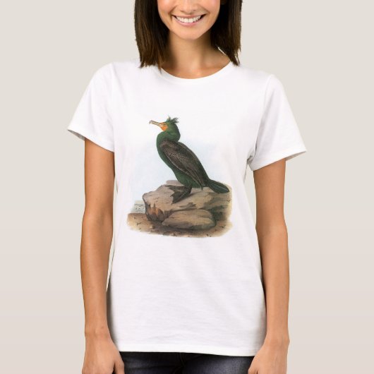 Dubbelvoudig gespleten aalscholver van Audubon T-shirt (Voorkant)