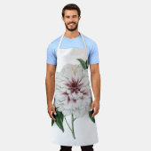 dubbelwit pony botanisch apron schort (Gedragen)