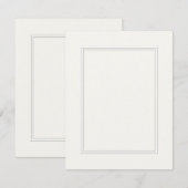 Dubbelwitte schaduwgrens op papier — wit (Voorkant / Achterkant)