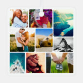 Dubbelzijdig 18 Ornament van metaal met foto's (Voorkant)