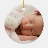 Dubbelzijdig 2 foto Aangepast Keramisch Ornament (Achterkant)