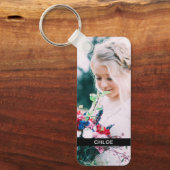 Dubbelzijdig 2 foto- en naammetaal-Sleutelhanger Sleutelhanger (Voorkant)