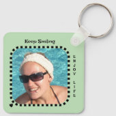 Dubbelzijdig 2 foto's naam sunshine green sleutelhanger (Achterkant)