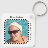 Dubbelzijdig 2 foto's naam sunshine zwart sleutelhanger (Achterkant)