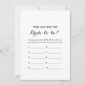 Dubbelzijdig-2-Vrijgezellenfeest game-Hoe oud | Ad Kaart (Voorkant)