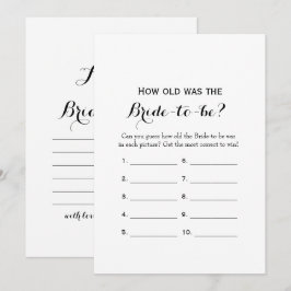 Dubbelzijdig-2-Vrijgezellenfeest game-Hoe oud | Ad Kaart