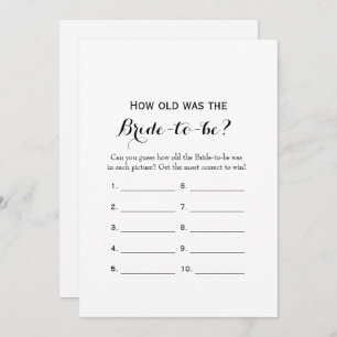 Dubbelzijdig-2-Vrijgezellenfeest game-Hoe oud Ad Kaart