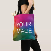 Dubbelzijdig - Aangepast je eigen fotosjabloon Tote Bag (Dichtbij)