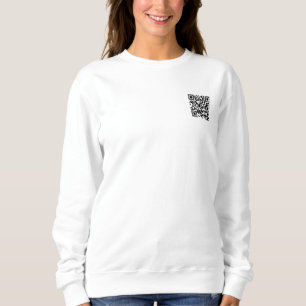 Dubbelzijdig afdrukken Custom Womens Scan Me QR-co Trui