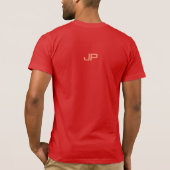 Dubbelzijdig afdrukken Monogram Initiaal Mannen Mo T-shirt (Achterkant)