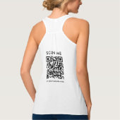 Dubbelzijdig afdrukken QR Code Scan me Vrouwen Bes Tanktop (Achterkant)
